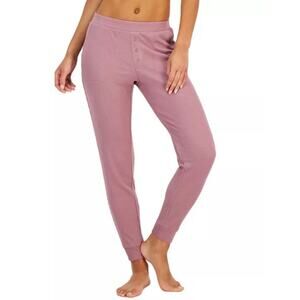 Jenni Women's Solid Waffle Sleep Jogger Pants Antique Rose Size X-Small